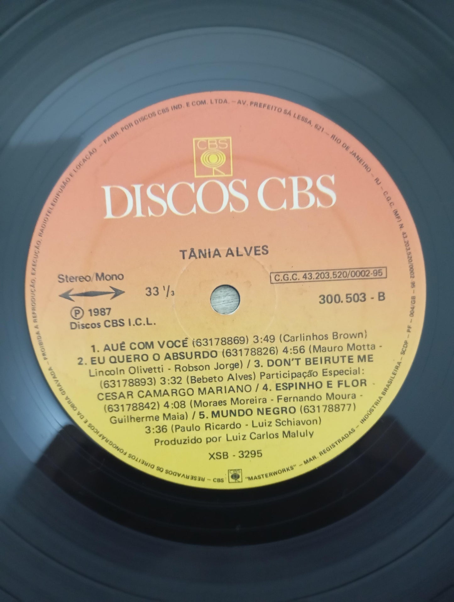 Lp Vinil Tânia Alves 1987 Com Encarte