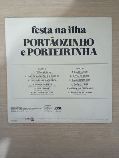 Lp Vinil Portãozinho e Porteirinha Festa na Ilha
