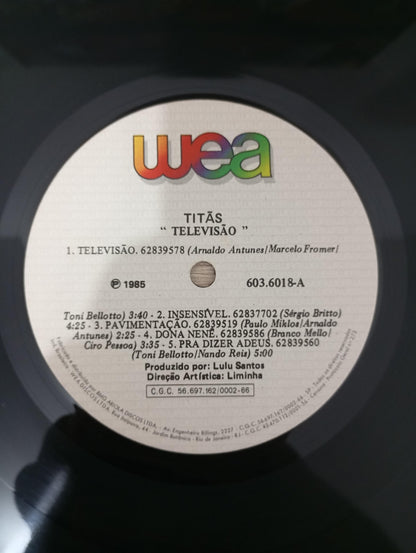 Lp Vinil Titãs Televisão 1985