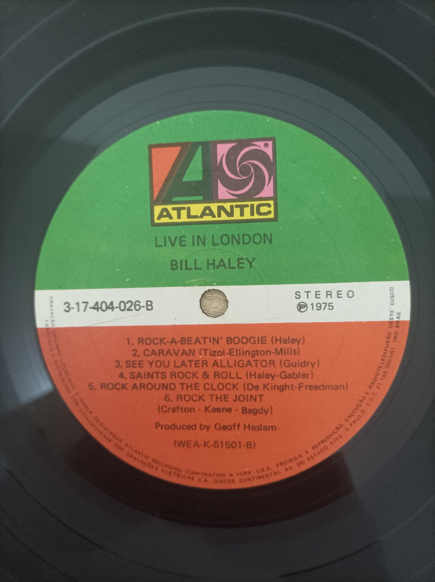 Lp Vinil Bill Haley And His Comets Ao Vivo Em Londres '74