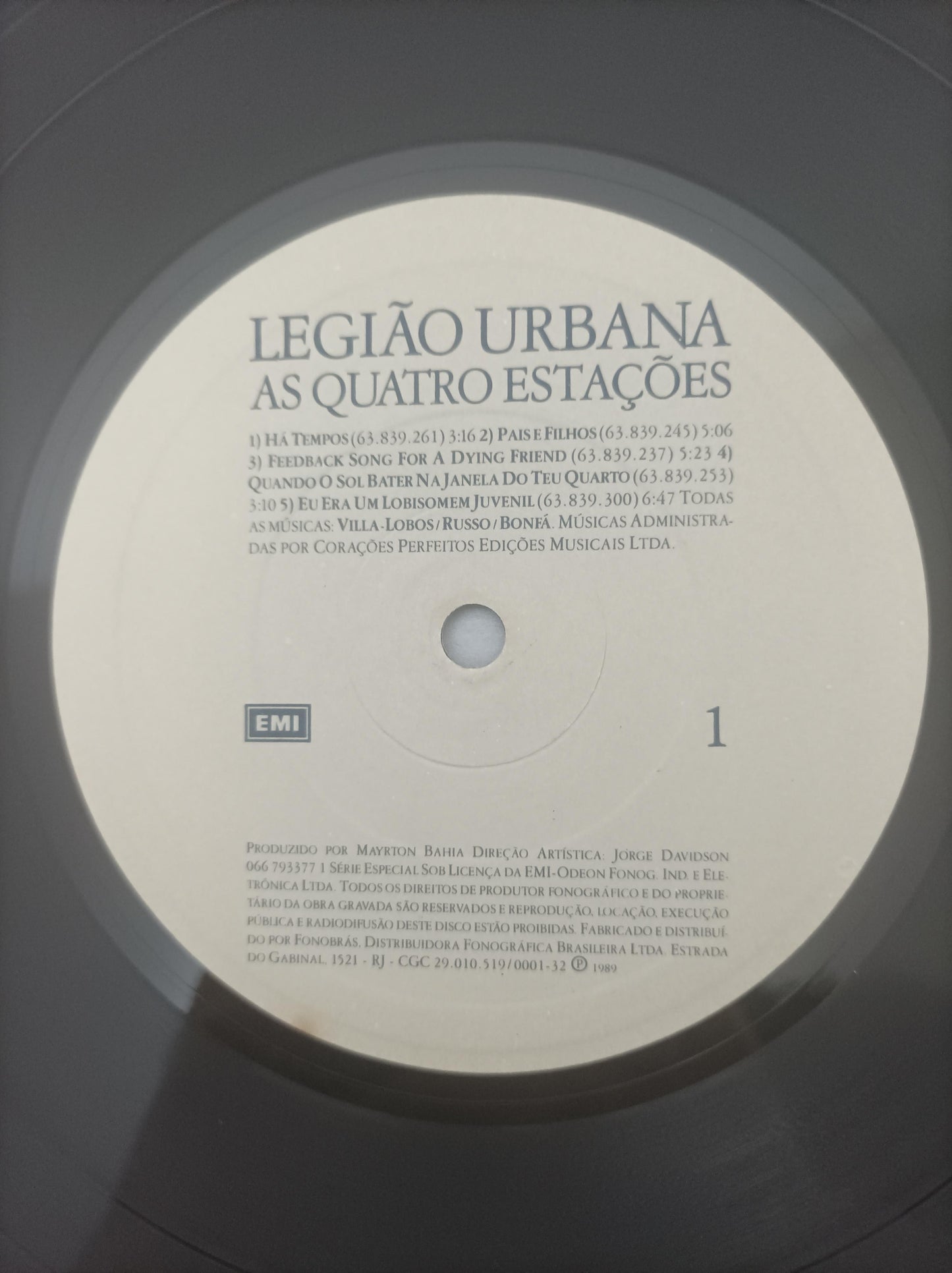 Lp Vinil Legião Urbana As Quatro Estações Com Encarte