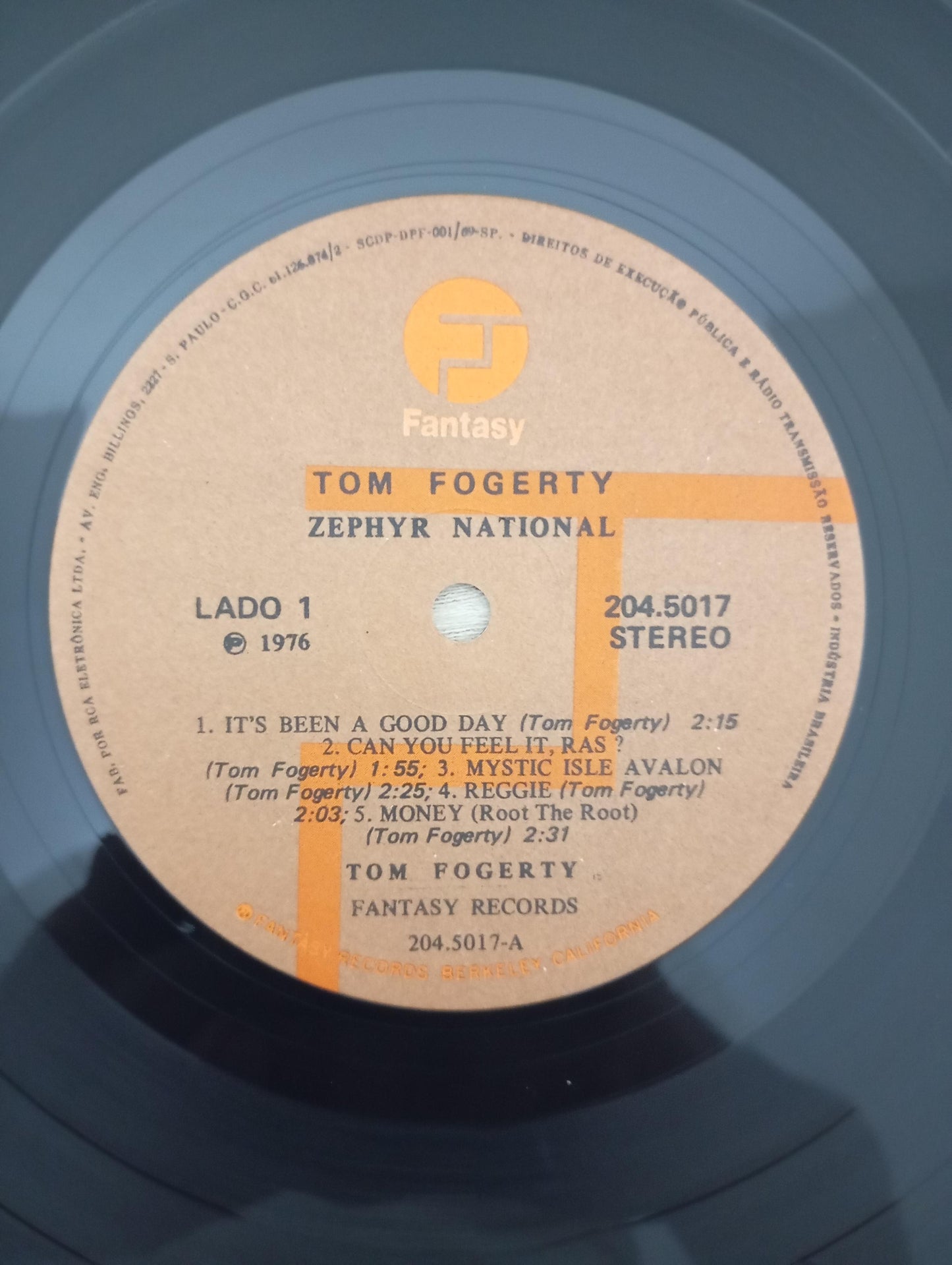 Lp Vinil Tom Fogerty Zephyr National