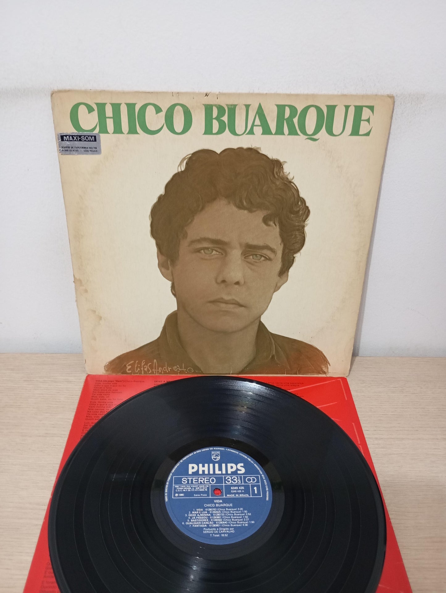 Lp Vinil Chico Buarque Vida Com Encarte