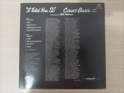 Disco Vinil I Told You So Count Basie A