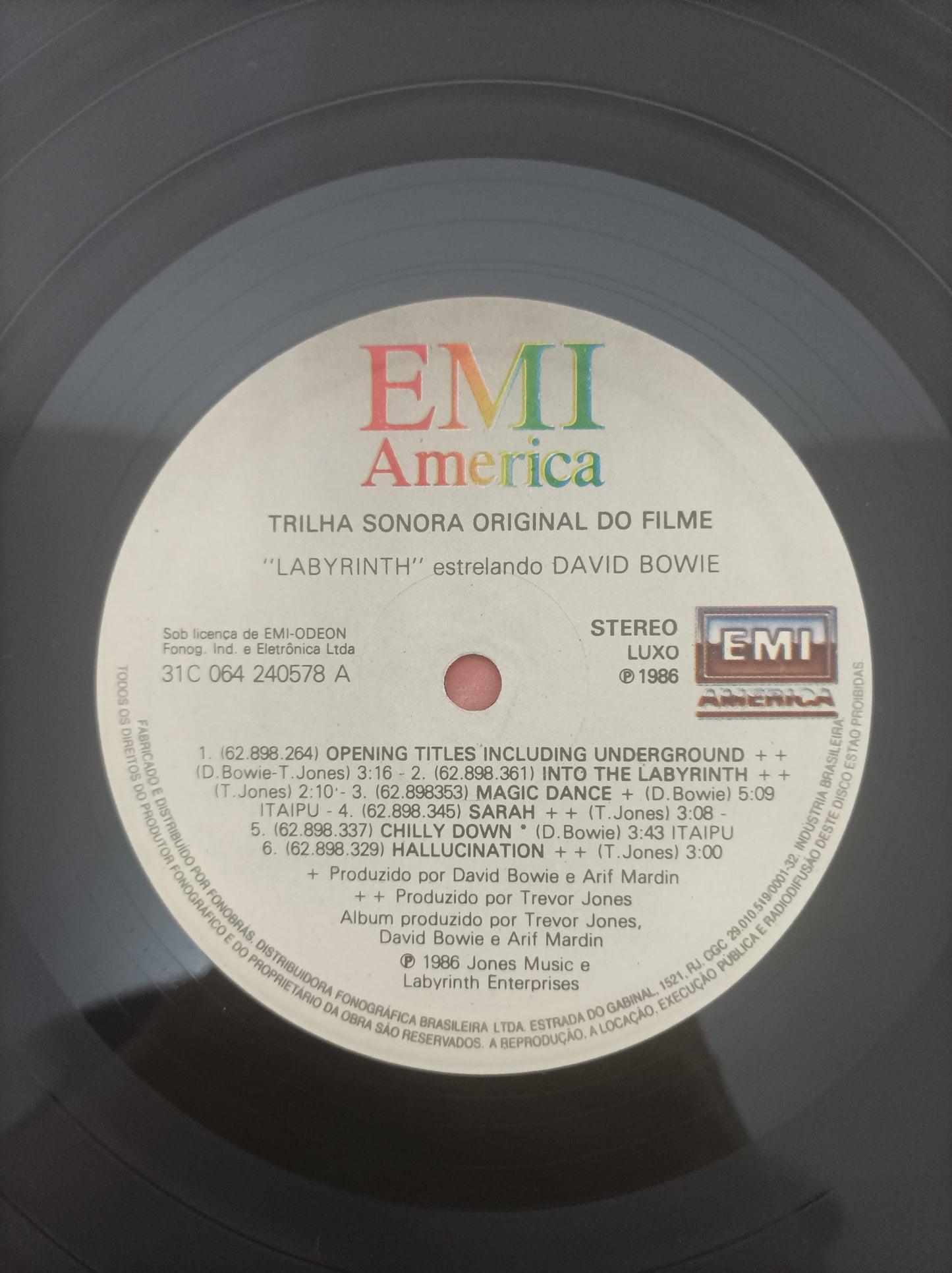 Lp Vinil David Bowie Labyrinth Com Encarte