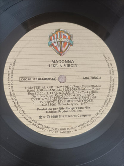 Disco Vinil Like A Virgin Madonna A
