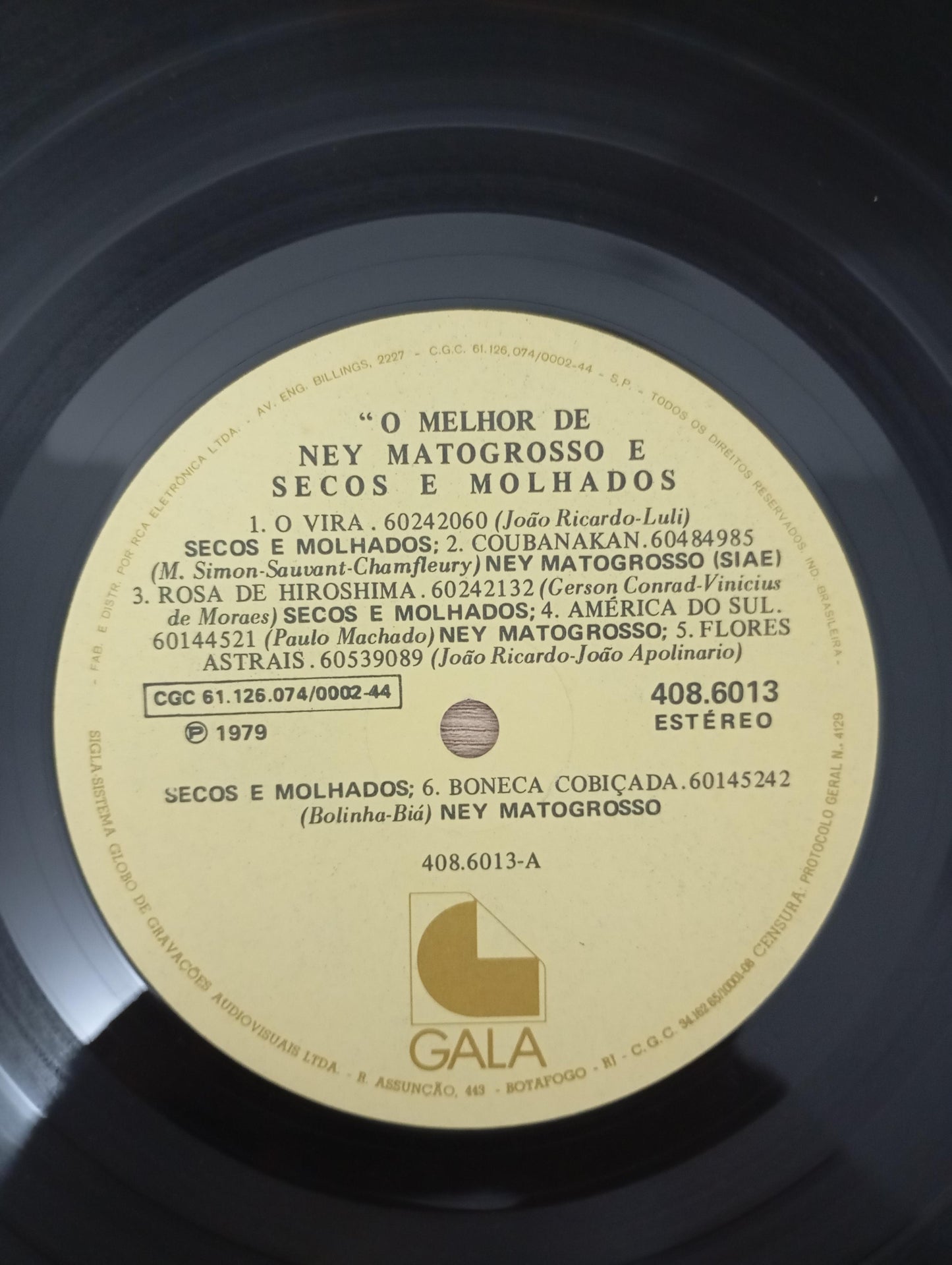 Lp Vinil Ney Matogrosso Secos e Molhados Gala 79 Apresenta