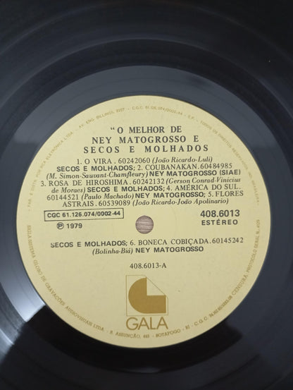 Lp Vinil Ney Matogrosso Secos e Molhados Gala 79 Apresenta