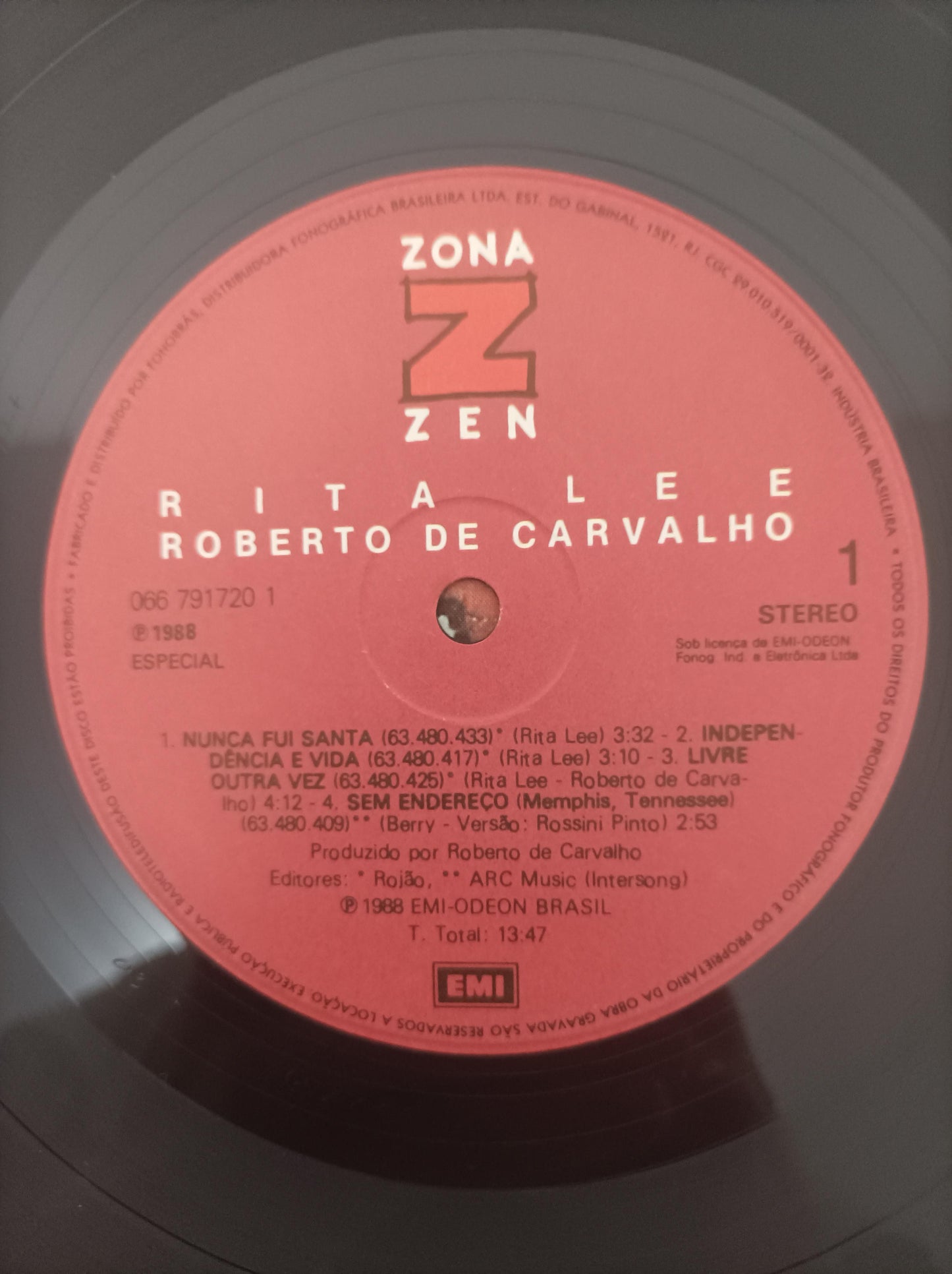Lp Vinil Rita Lee & Roberto Zona Zen Com Encarte
