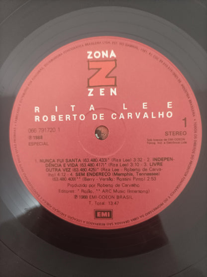 Lp Vinil Rita Lee & Roberto Zona Zen Com Encarte