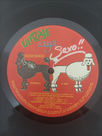 Lp Vinil Ultraje A Rigor Sexo Com Encarte