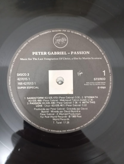Lp Vinil Peter Gabriel Passion Duplo Com Encartes