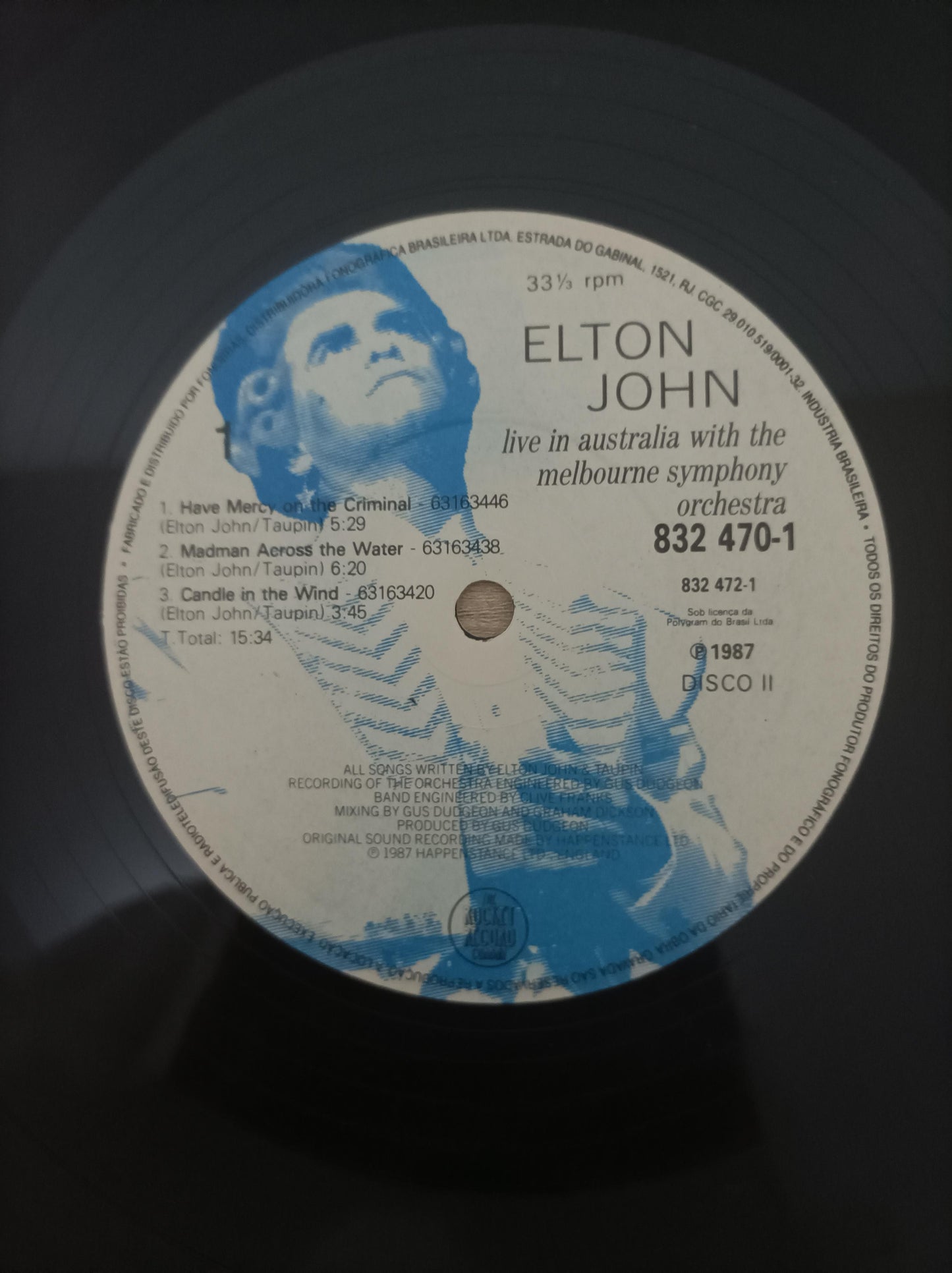 Lp Vinil Elton John Live In Australia Duplo