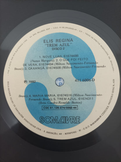 Lp Vinil Elis Regina Trem Azul Duplo Com Encarte