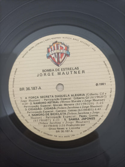 Lp Vinil Jorge Mautner Bomba De Estrelas