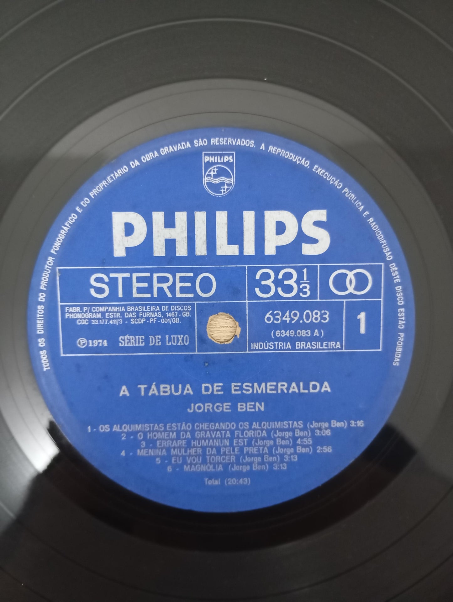 Lp Vinil Jorge Ben A Tábua De Esmeralda