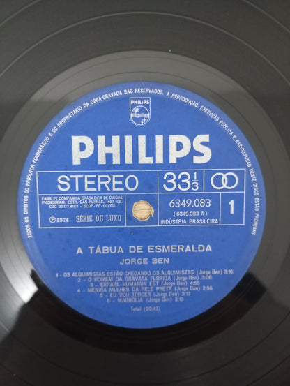 Lp Vinil Jorge Ben A Tábua De Esmeralda