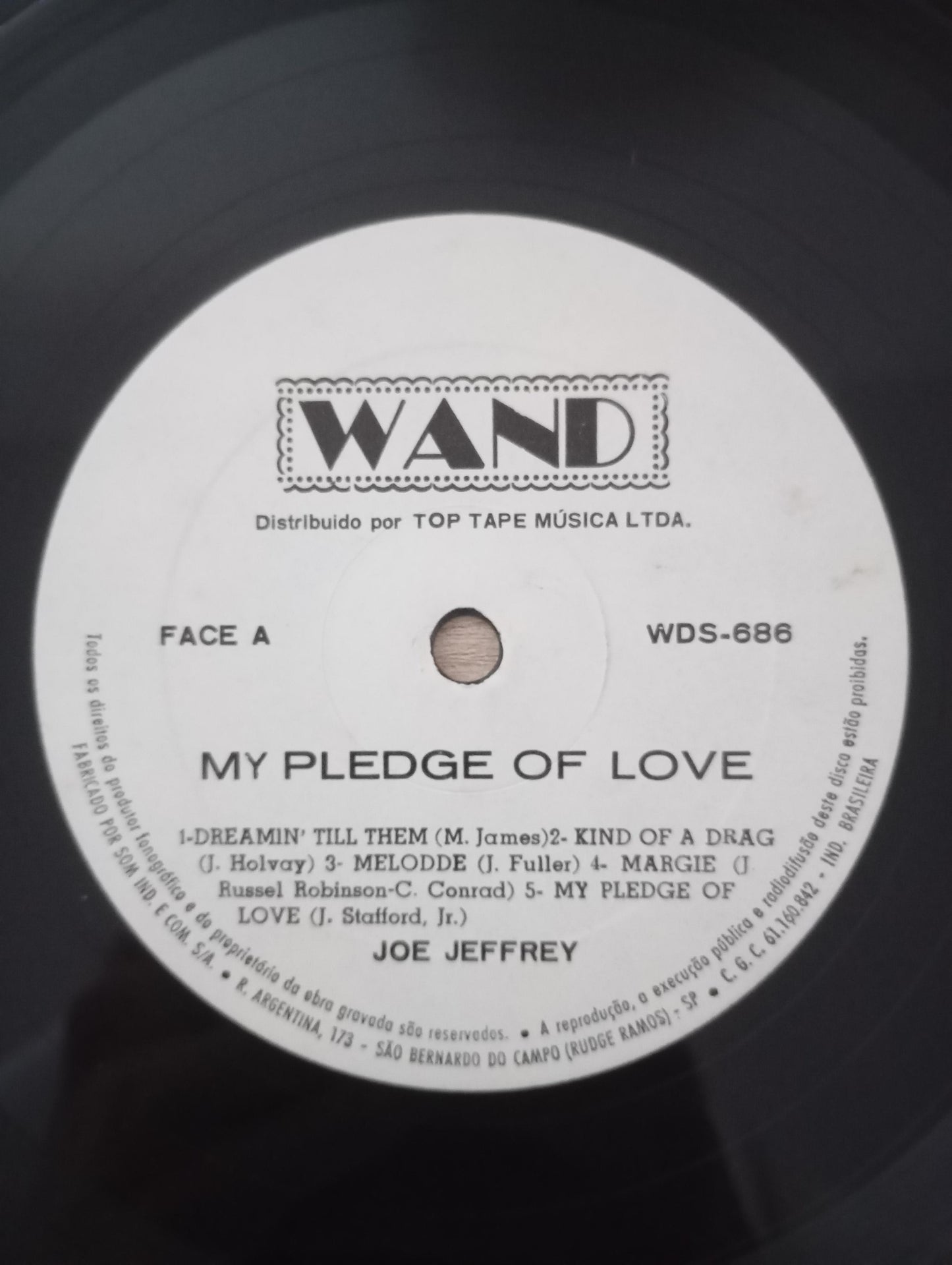 Lp Vinil Joe Jeffrey My Pledge Of Love