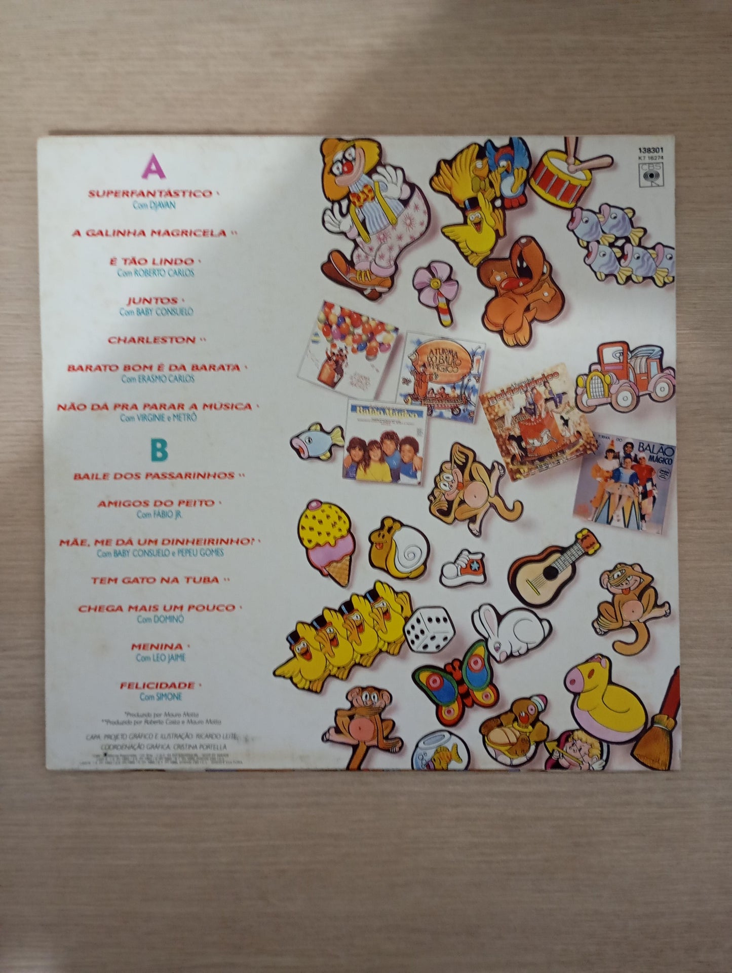 Lp Vinil A Turma Do Balão Mágico Grandes Sucessos C Encarte