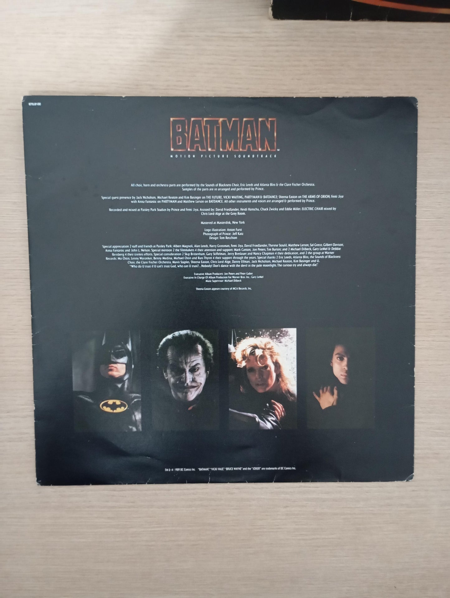 Lp Vinil Prince Batman Motion Picture Soundtrack C Encarte