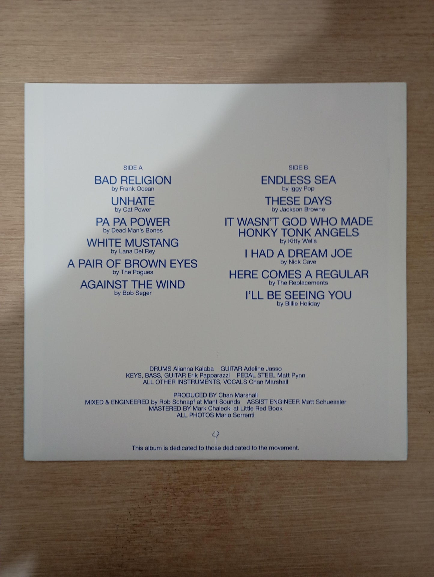 Lp Vinil Cat Power Covers Com Encarte 2022 Importado USA