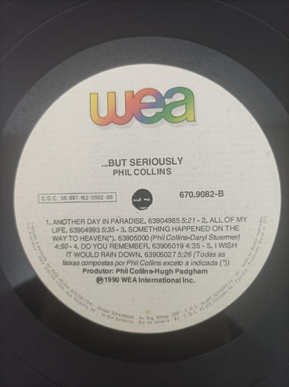 Lp Vinil Phil Collins ...But Seriously Com Encarte