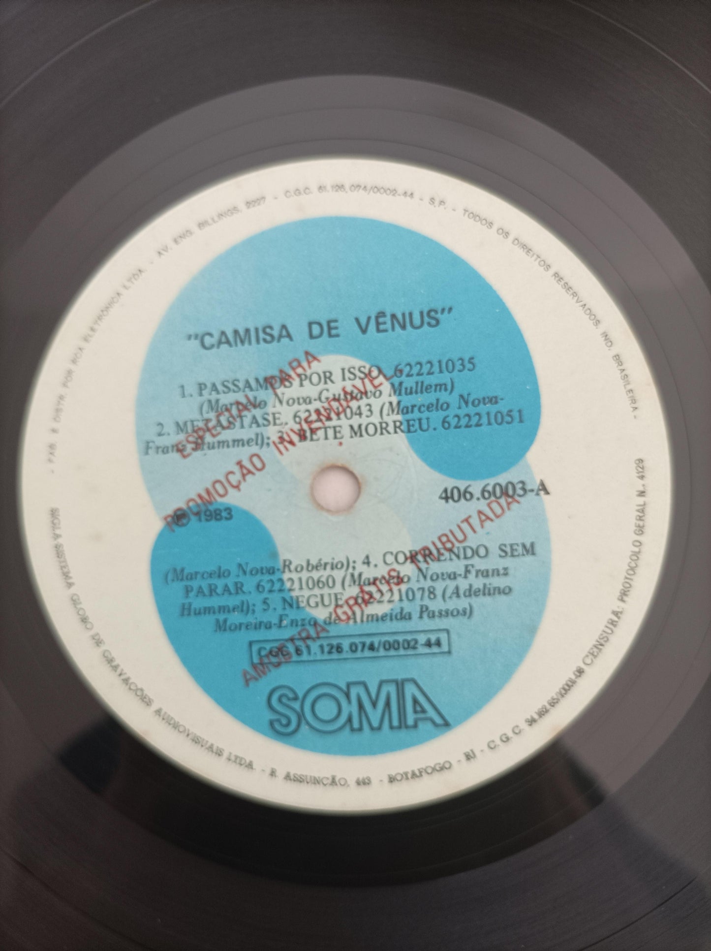 Lp Vinil Camisa De Vênus 1983 Com Encarte