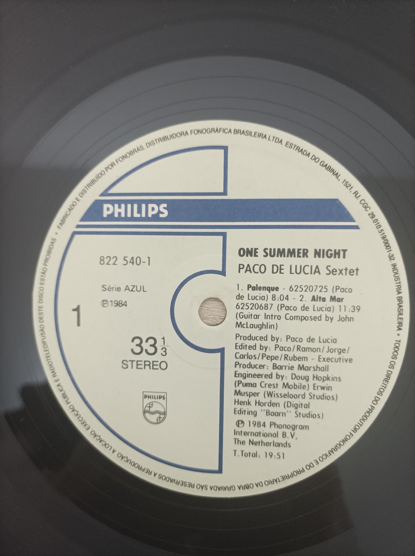 Lp Vinil Paco De Lucía One Summer Night Duplo