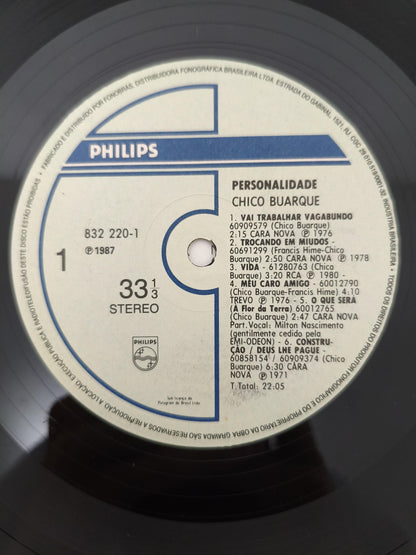 Lp Vinil Chico Buarque Personalidade Com Encarte