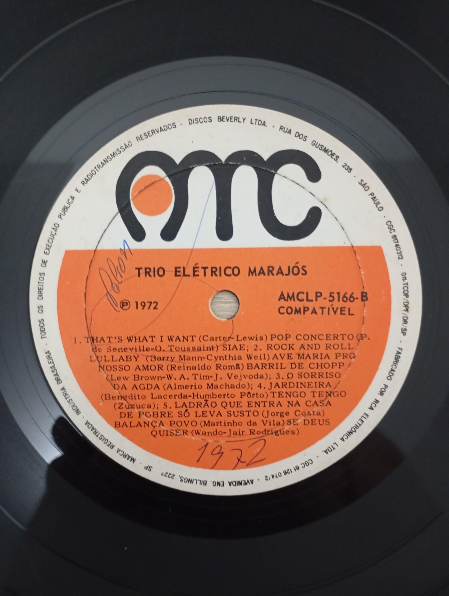 Lp Vinil Trio Elétrico Marajós 1972