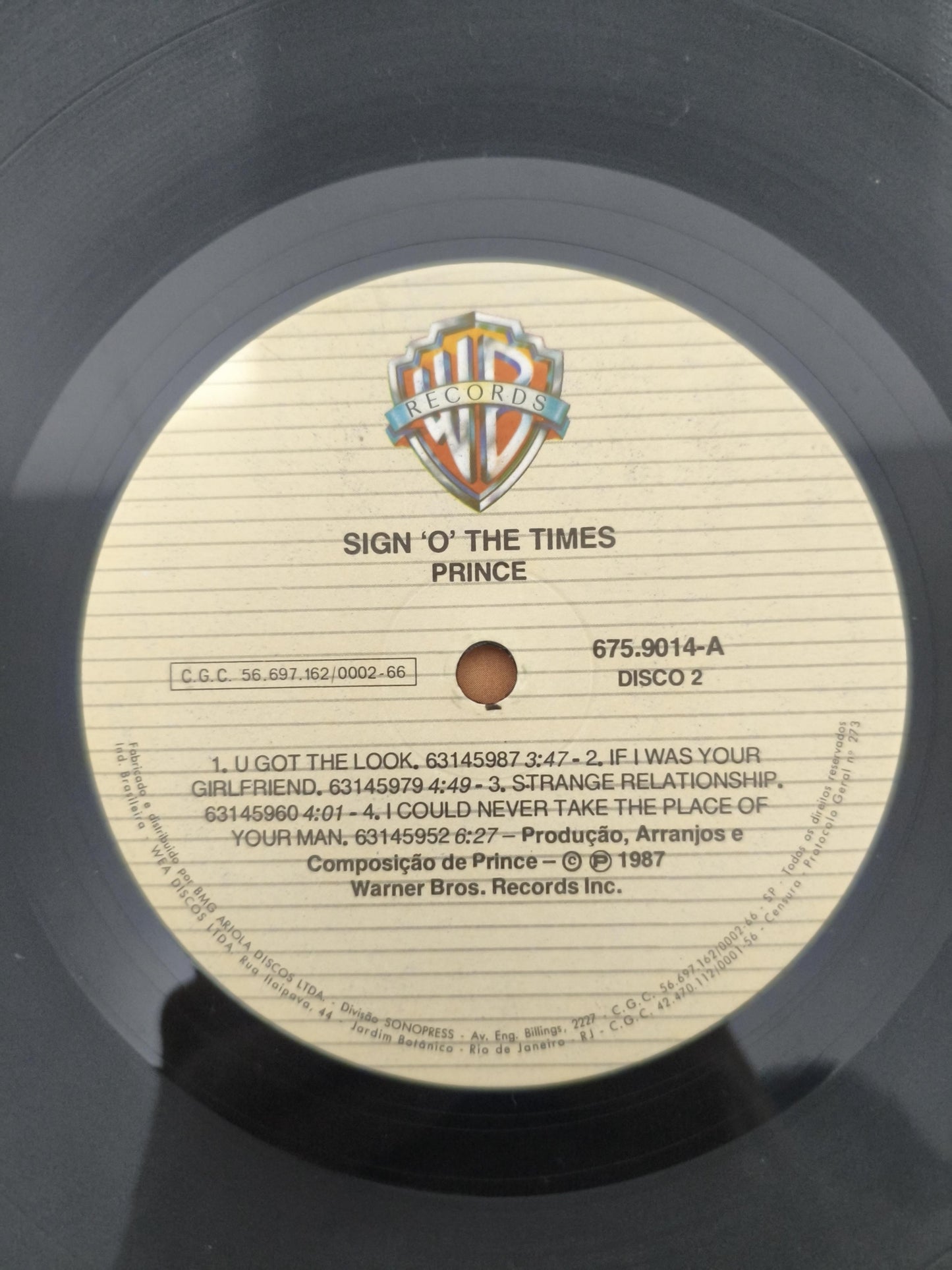 Lp Vinil Prince Sign "O" The Times Duplo Com Encartes