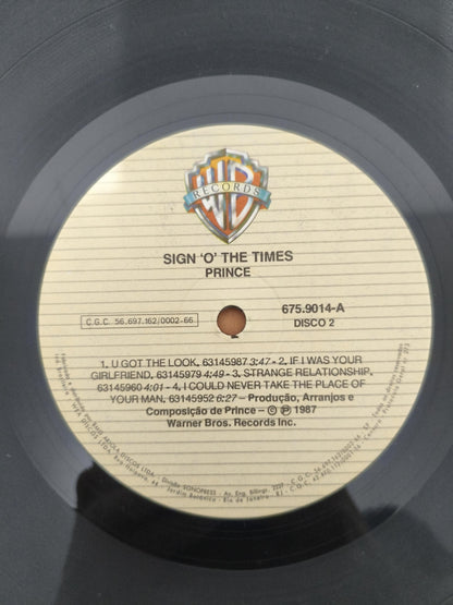 Lp Vinil Prince Sign "O" The Times Duplo Com Encartes