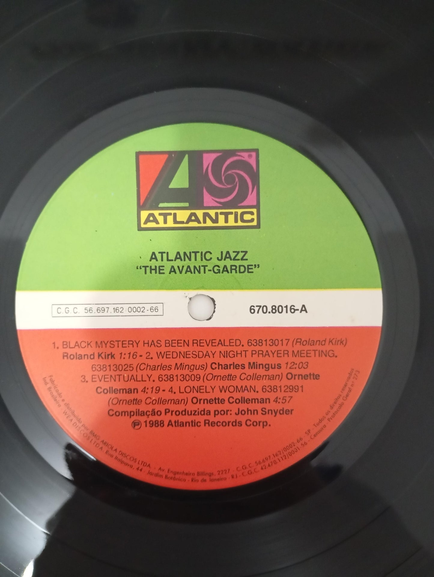 Lp Vinil The Avant-Garde Atlantic Jazz Com Encarte