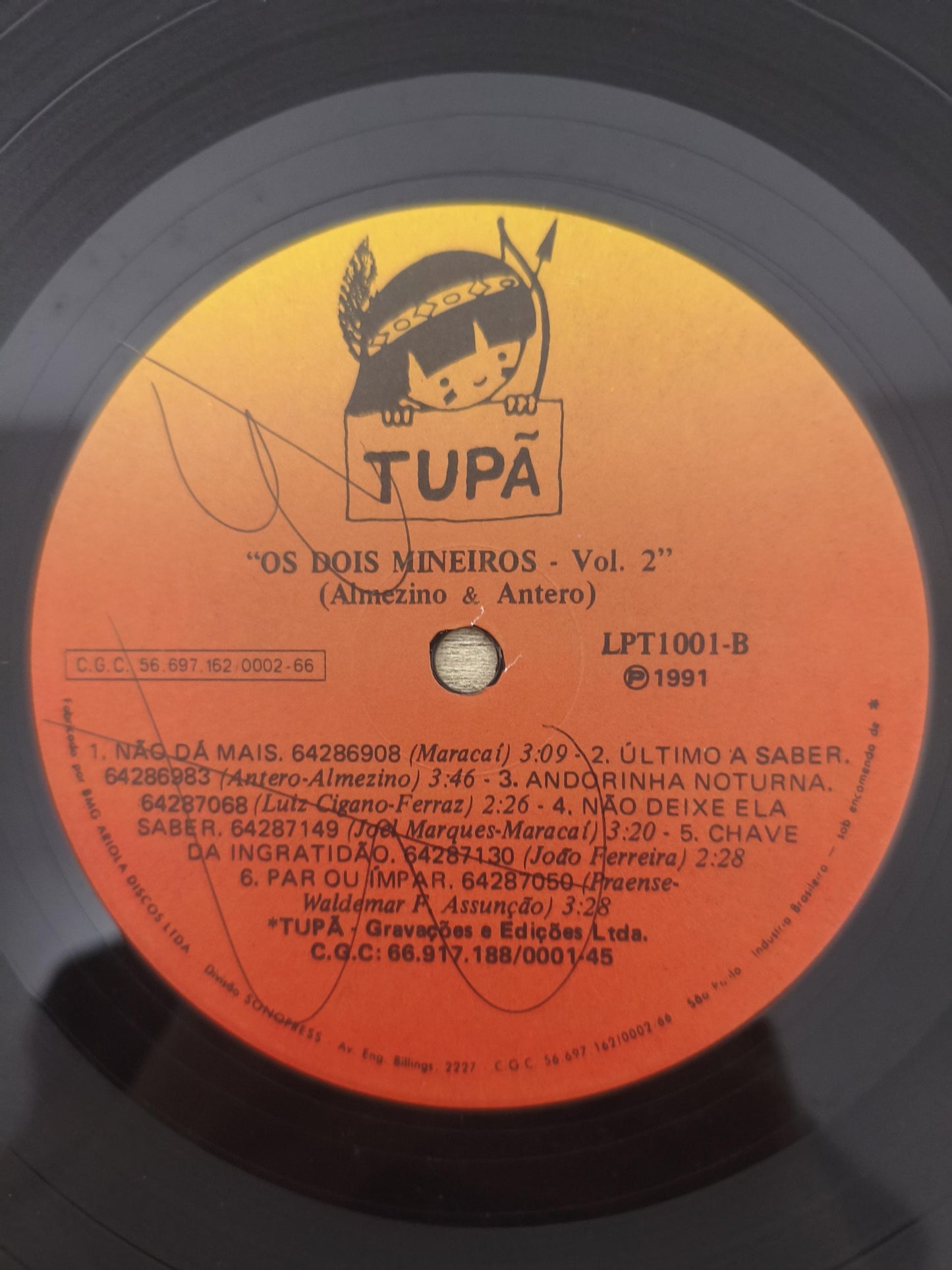 Lp Vinil Almezino & Antero Os dois mineiros Vol. 2