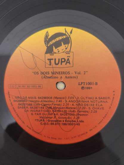 Lp Vinil Almezino & Antero Os dois mineiros Vol. 2