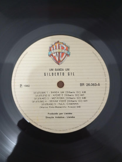 Lp Vinil Gilberto Gil Um Banda Um Com Encarte