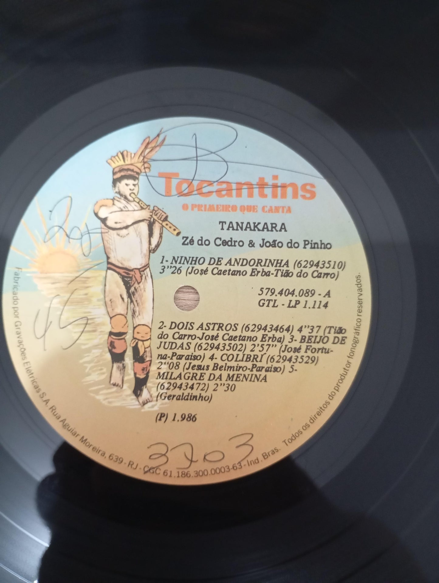 Lp Vinil Zé Do Cedro & João Do Pinho Tanakara