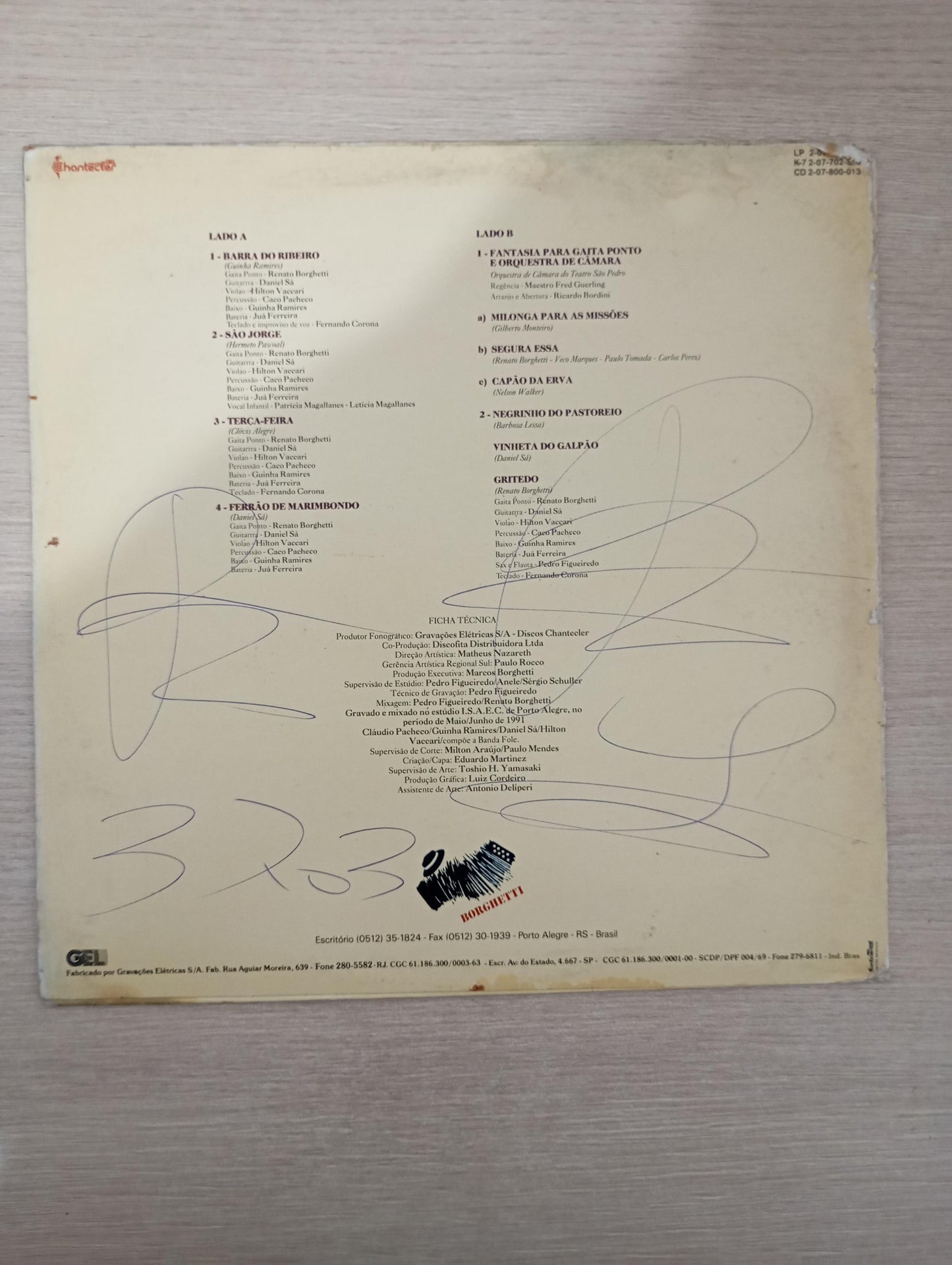Lp Vinil Renato Borghetti 1991