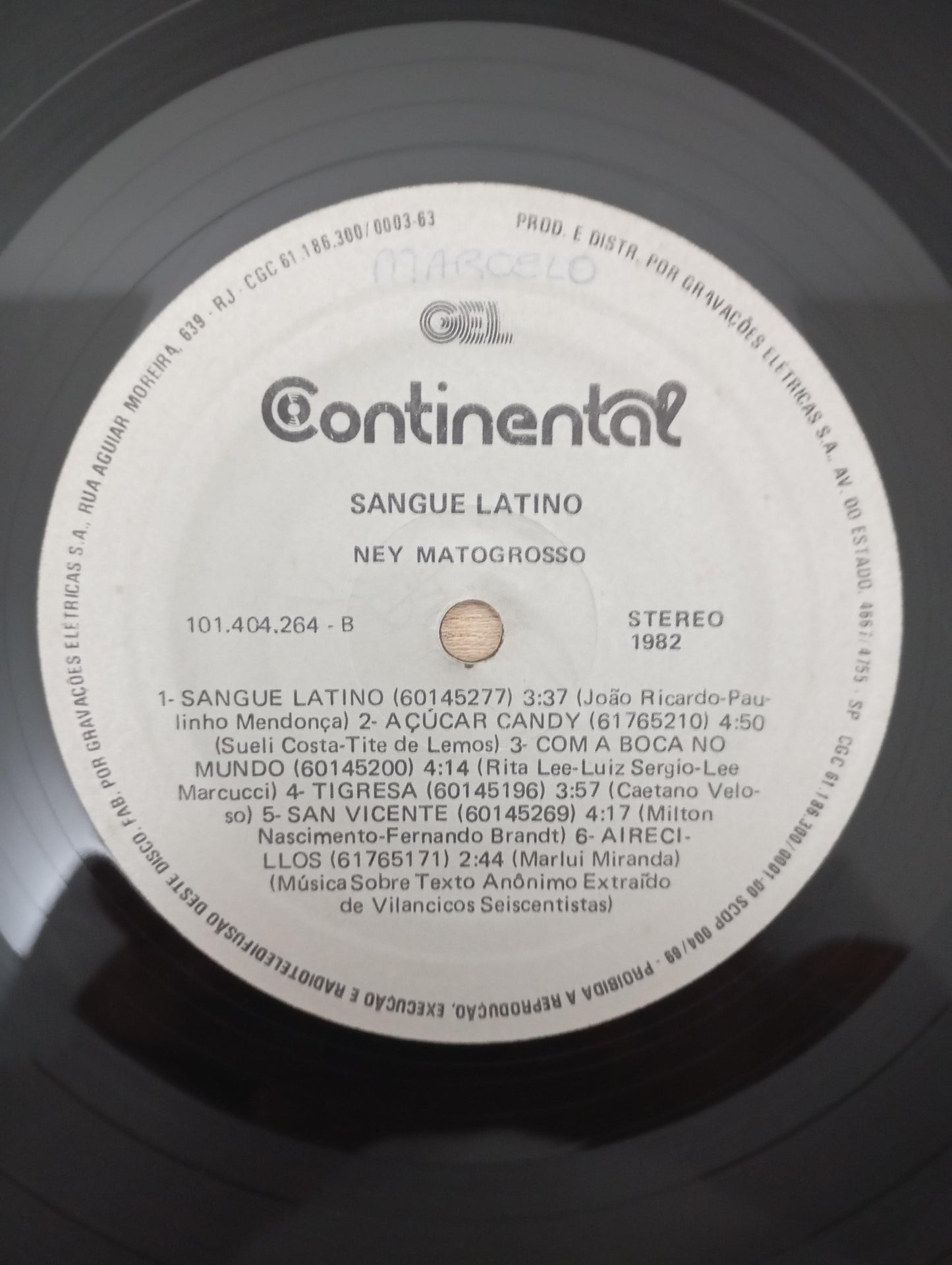 Lp Vinil Ney Matogrosso Sangue Latino