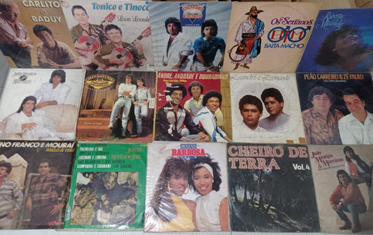 Lp Vinil Lote 15 Unidades Sertanejo