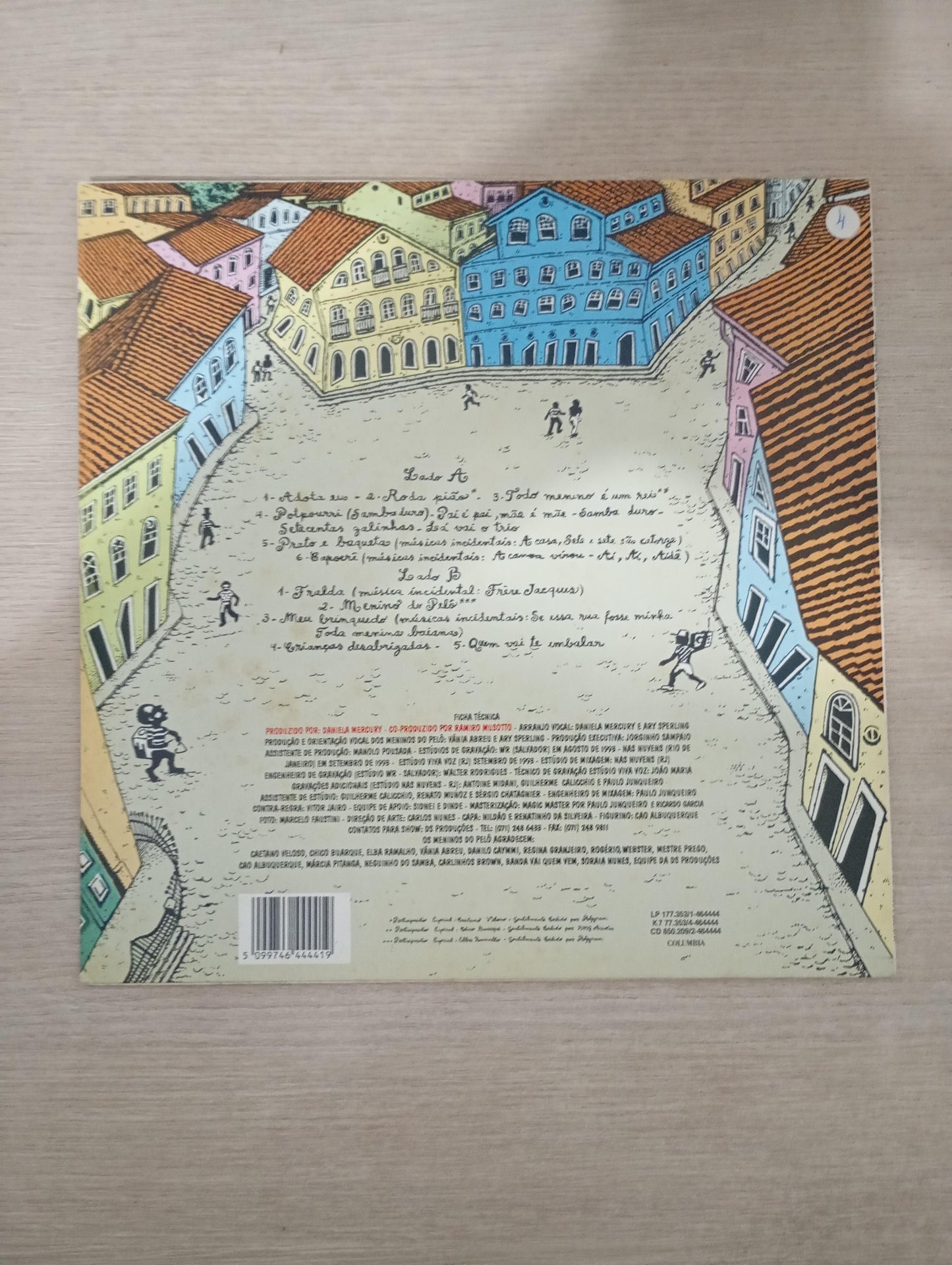 Lp Vinil Meninos Do Pelô Adota Eu Com Encarte