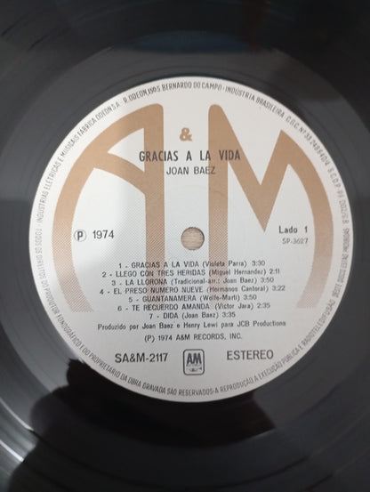 Lp Vinil Joan Baez Gracias A La Vida