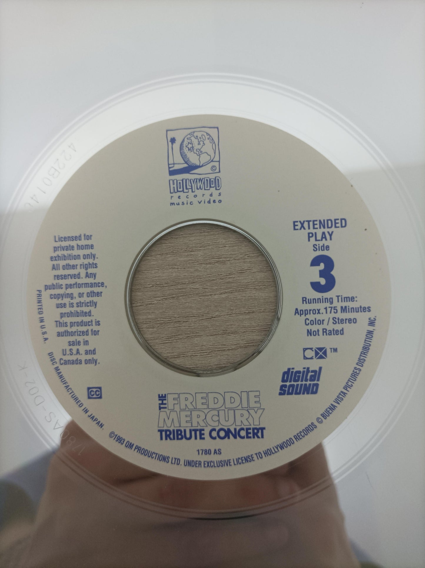 LD LaserDisc Freddie Mercury Tribute Concert Duplo Importado