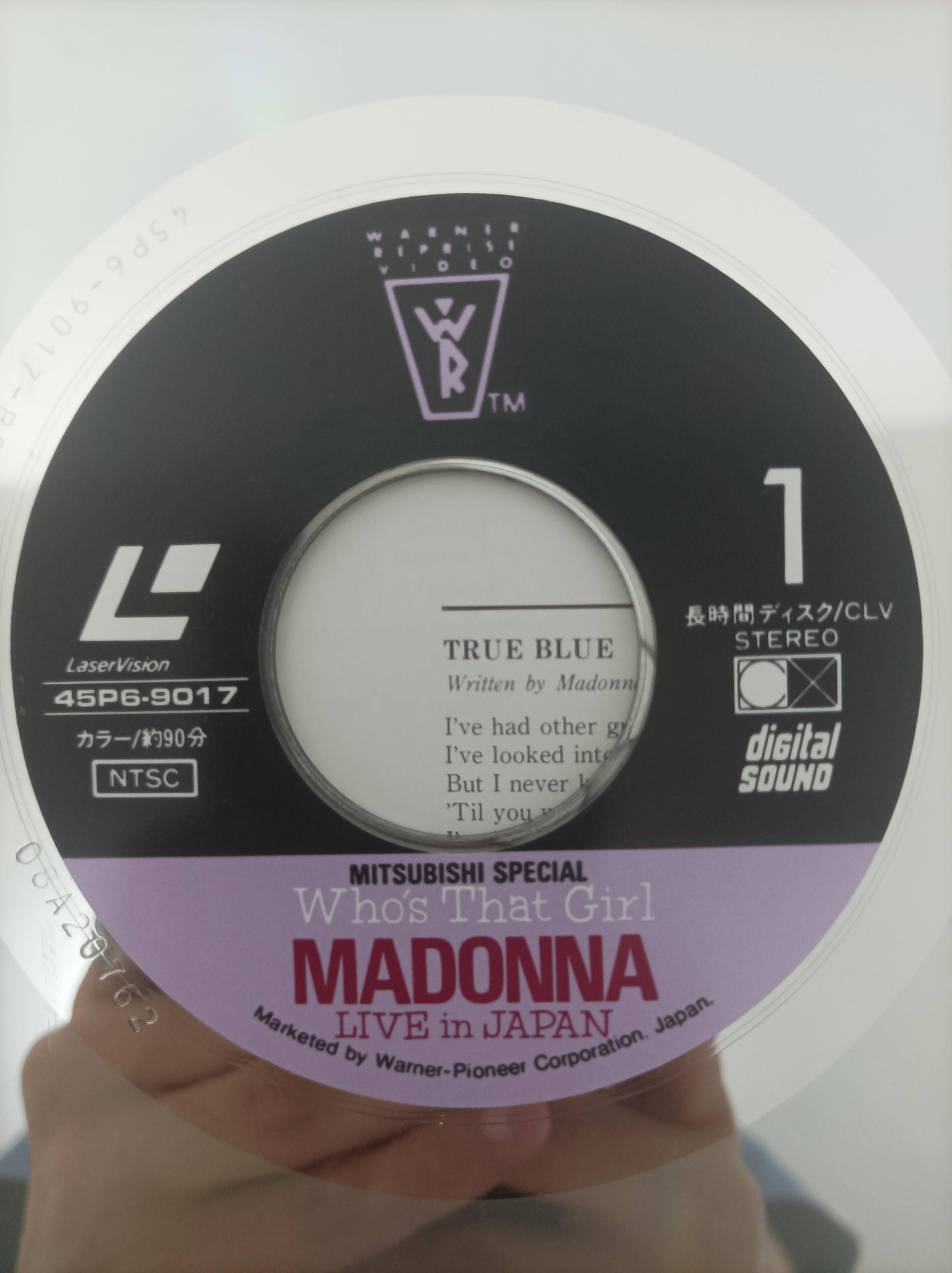 LD LaserDisc Madonna Who That Girl Japan C Encarte Importado