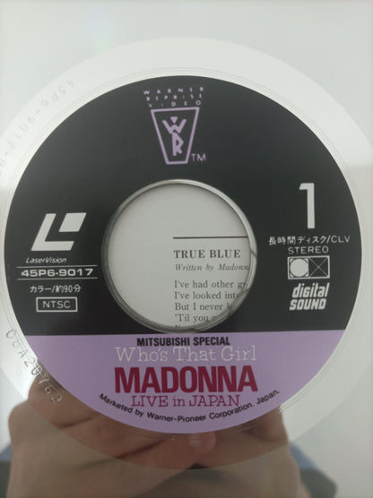 LD LaserDisc Madonna Who That Girl Japan C Encarte Importado