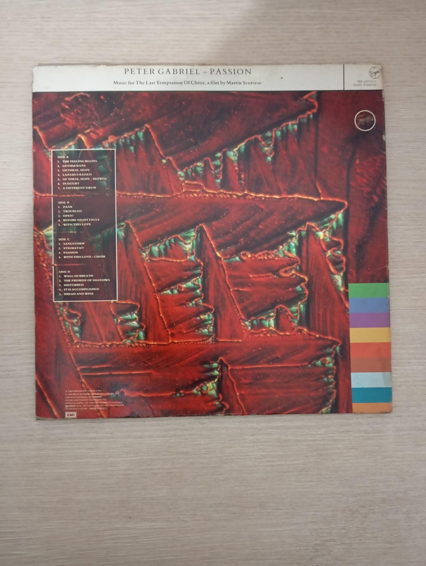 Lp Vinil Peter Gabriel Passion Duplo Com Encartes