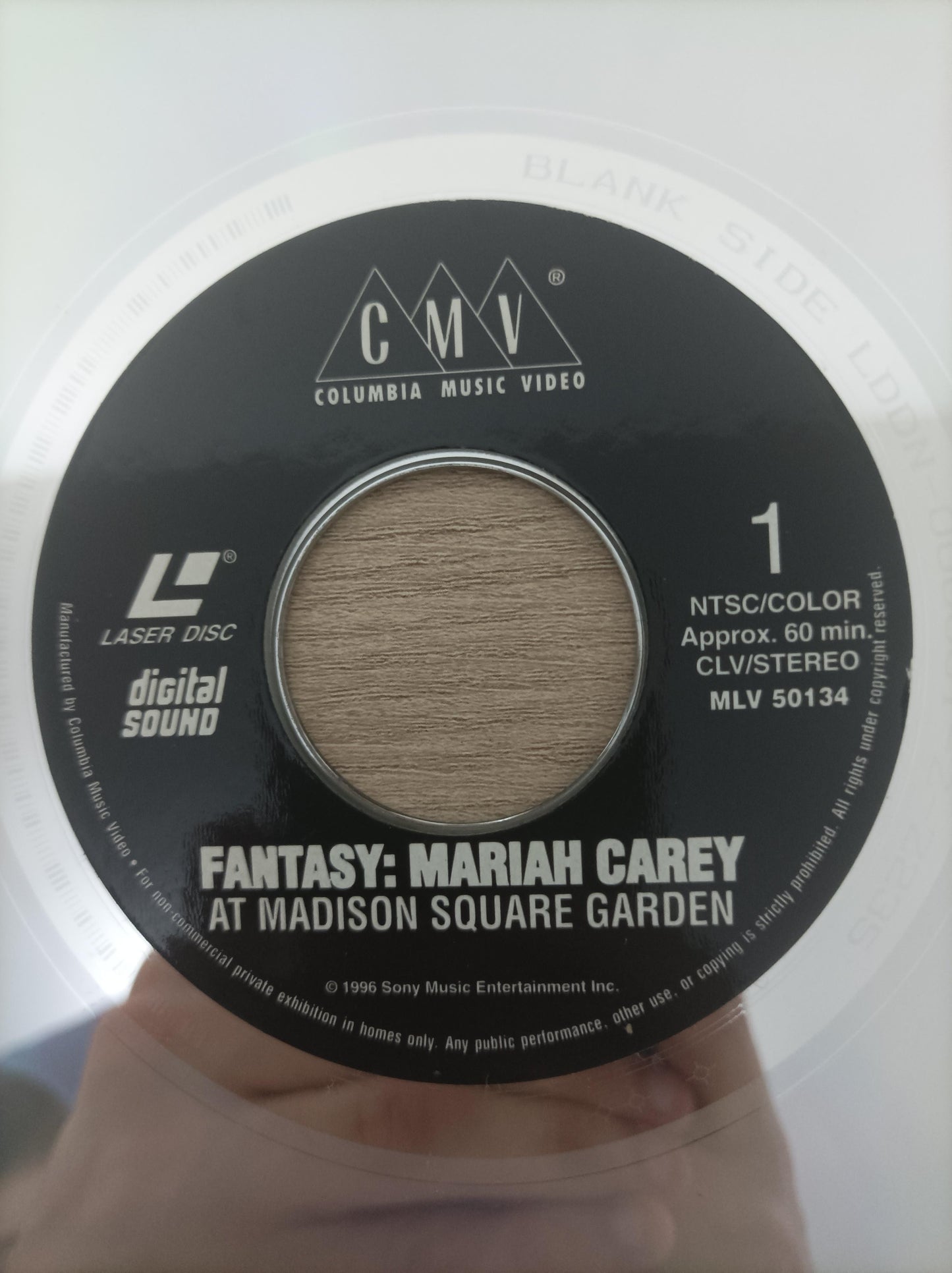 LD LaserDisc Mariah Carey at Madison Square Garden Importado