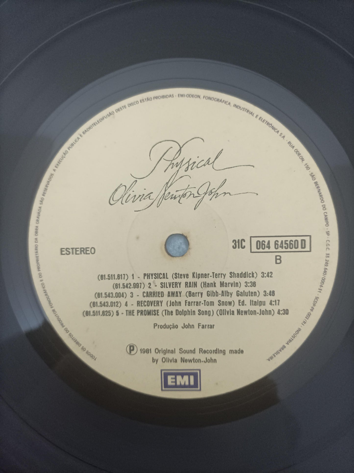 Lp Vinil Olivia Newton-John Physical Capa Dupla Com Encarte