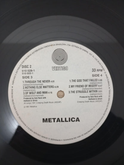 Lp Vinil Metallica Black Album Duplo