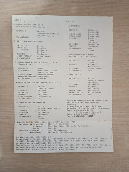 Lp Vinil Akira S & As Garotas Que Erraram 1987 Com Encarte